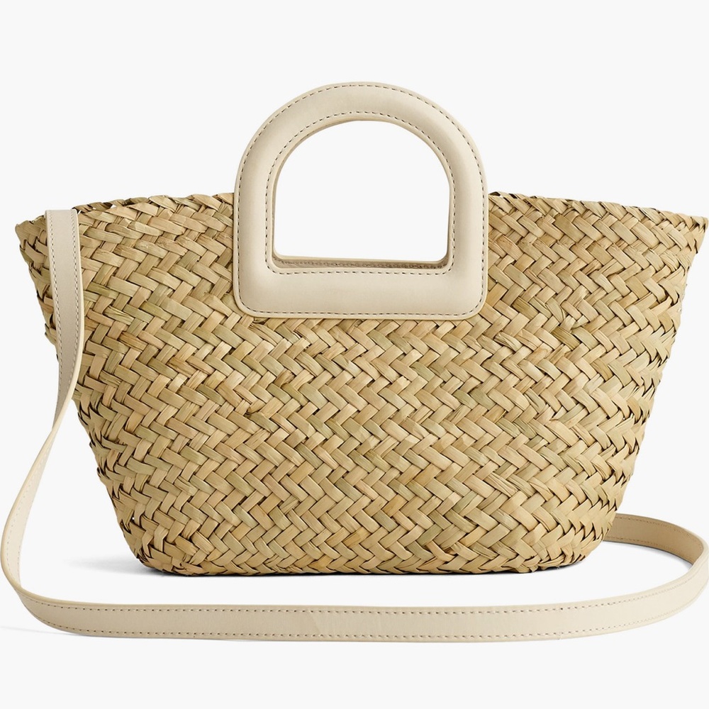 Madewell Mini Woven Seagrass Crossbody Basket Bag - Picture 2 of 8